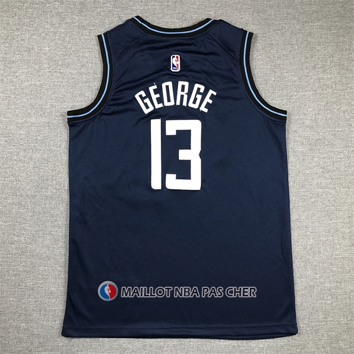 Maillot Enfant Los Angeles Clippers Paul George NO 13 Ville 2023-24 Bleu